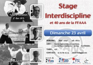 Événement 40 ans FFAAA 23 avril 2023 @ Centre régional des arts martiaux | Quimperlé | Bretagne | France