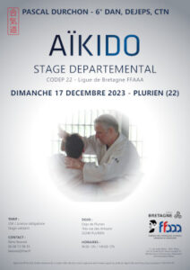 Stage Départemental Codep22 Aïkido 17 dec 2023 @ Dojo de Plurien | Plurien | Bretagne | France
