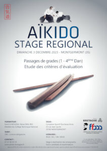 Stage Passages de grades et critères d’évaluation 3 décembre 2023 @ Complexe sportif de la Duchesse Anne | Guingamp | Bretagne | France