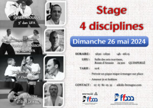 Événement - Journée Inter disciplines 26 mai 2024 @ Salle Arts Martiaux - Quimperlé - | Quimperlé | Bretagne | France